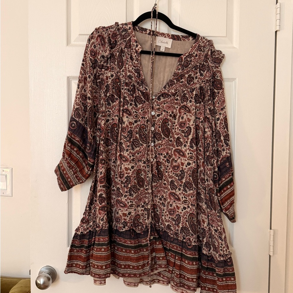 Cleobella Earthy Paisley Dress